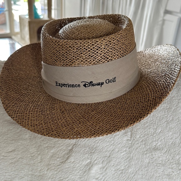 Disney Brown Straw Hat with Tan Band - Picture 3 of 7